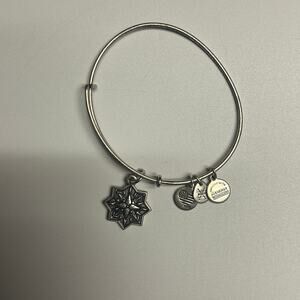 Alex and Ani Silver-Tone Bangle Bracelet 2017 Healing Love